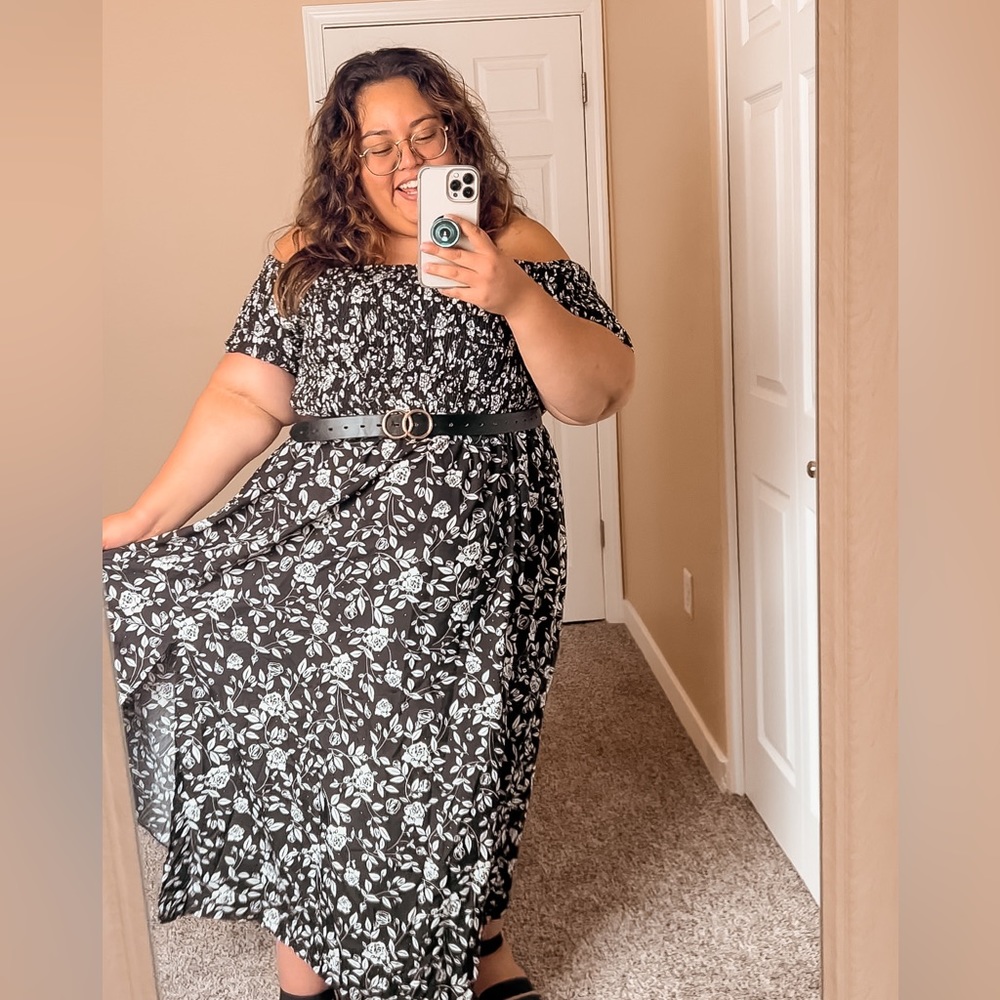 Off the shoulder dress